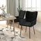 vidaXL - Eetkamerstoelen - 2 - st - fluweel - zwart