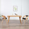 vidaXL - Eetkamerstoelen - 2 - st - gebogen - hout - en - kunstleer
