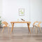 vidaXL - Eetkamerstoelen - 2 - st - gebogen - hout - en - kunstleer - crèmekleurig