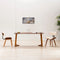 vidaXL - Eetkamerstoelen - 2 - st - gebogen - hout - en - kunstleer - crèmekleurig