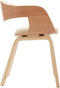 vidaXL - Eetkamerstoelen - 2 - st - gebogen - hout - en - kunstleer