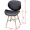 vidaXL - Eetkamerstoelen - 2 - st - gebogen - hout - en - kunstleer