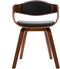 vidaXL - Eetkamerstoelen - 2 - st - gebogen - hout - en - kunstleer
