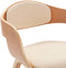 vidaXL - Eetkamerstoelen - 2 - st - gebogen - hout - en - kunstleer