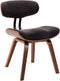 vidaXL - Eetkamerstoelen - 2 - st - gebogen - hout - en - stof - grijs