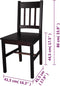 vidaXL - Eetkamerstoelen - 2 - st - grenenhout - donkerbruin