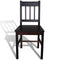 vidaXL - Eetkamerstoelen - 2 - st - grenenhout - donkerbruin