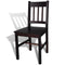 vidaXL - Eetkamerstoelen - 2 - st - grenenhout - donkerbruin
