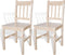 vidaXL - Eetkamerstoelen - 2 - st - grenenhout