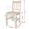 vidaXL - Eetkamerstoelen - 2 - st - grenenhout