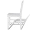 vidaXL - Eetkamerstoelen - 2 - st - grenenhout - wit
