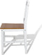 vidaXL - Eetkamerstoelen - 2 - st - grenenhout - wit