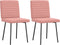 vidaXL - Eetkamerstoelen - 2 - st - imitatieleer - roze