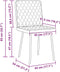 vidaXL - Eetkamerstoelen - 2 - st - imitatieleer - roze