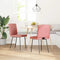 vidaXL - Eetkamerstoelen - 2 - st - imitatieleer - roze