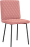 vidaXL - Eetkamerstoelen - 2 - st - imitatieleer - roze