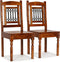 vidaXL - Eetkamerstoelen - 2 - st - klassiek - hout - met - honingafwerking