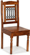 vidaXL - Eetkamerstoelen - 2 - st - klassiek - hout - met - honingafwerking