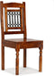 vidaXL - Eetkamerstoelen - 2 - st - klassiek - hout - met - honingafwerking