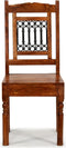vidaXL - Eetkamerstoelen - 2 - st - klassiek - hout - met - honingafwerking
