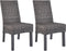 vidaXL - Eetkamerstoelen - 2 - st - kubu - rattan - en - mangohout - bruin