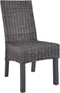 vidaXL - Eetkamerstoelen - 2 - st - kubu - rattan - en - mangohout - bruin