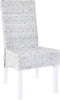vidaXL - Eetkamerstoelen - 2 - st - kubu - rattan - en - mangohout - lichtbruin