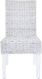 vidaXL - Eetkamerstoelen - 2 - st - kubu - rattan - en - mangohout - lichtbruin