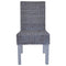 vidaXL - Eetkamerstoelen - 2 - st - kubu - rattan - en - mangohout - lichtbruin