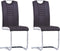 vidaXL - Eetkamerstoelen - 2 - st - kunstleer - bruin