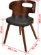 vidaXL - Eetkamerstoelen - 2 - st - kunstleer - bruin