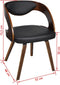 vidaXL - Eetkamerstoelen - 2 - st - kunstleer - bruin