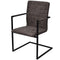 vidaXL - Eetkamerstoelen - 2 - st - kunstleer - bruin