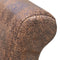 vidaXL - Eetkamerstoelen - 2 - st - kunstleer - bruin