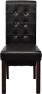vidaXL - Eetkamerstoelen - 2 - st - kunstleer - bruin