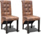 vidaXL - Eetkamerstoelen - 2 - st - kunstleer - bruin