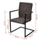 vidaXL - Eetkamerstoelen - 2 - st - kunstleer - bruin