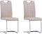 vidaXL - Eetkamerstoelen - 2 - st - kunstleer - cappuccino