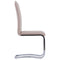 vidaXL - Eetkamerstoelen - 2 - st - kunstleer - cappuccino