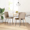 vidaXL - Eetkamerstoelen - 2 - st - kunstleer - cappuccinokleurig
