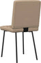 vidaXL - Eetkamerstoelen - 2 - st - kunstleer - cappuccinokleurig