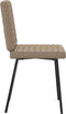 vidaXL - Eetkamerstoelen - 2 - st - kunstleer - cappuccinokleurig