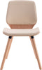 vidaXL - Eetkamerstoelen - 2 - st - kunstleer - crème