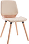 vidaXL - Eetkamerstoelen - 2 - st - kunstleer - crème