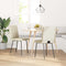 vidaXL - Eetkamerstoelen - 2 - st - kunstleer - crèmekleurig