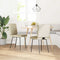 vidaXL - Eetkamerstoelen - 2 - st - kunstleer - crèmekleurig