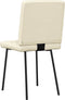 vidaXL - Eetkamerstoelen - 2 - st - kunstleer - crèmekleurig