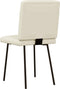 vidaXL - Eetkamerstoelen - 2 - st - kunstleer - crèmekleurig