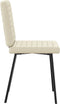 vidaXL - Eetkamerstoelen - 2 - st - kunstleer - crèmekleurig