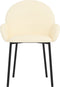 vidaXL - Eetkamerstoelen - 2 - st - kunstleer - crèmekleurig